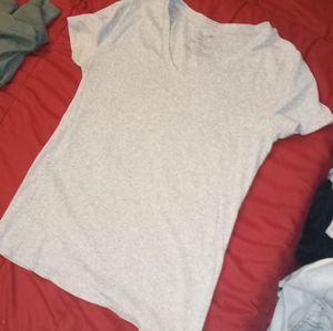 Grey v cut shirt